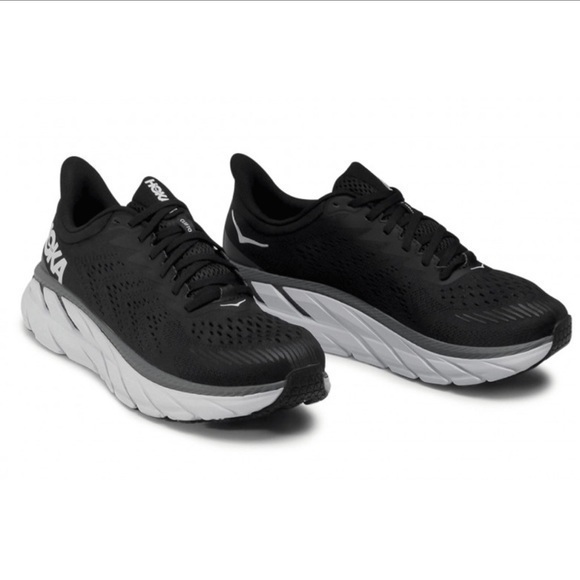 Hoka One One Other - Hoka Clifton 8 Black Running Shoes Run Sport Sneakers 8.5